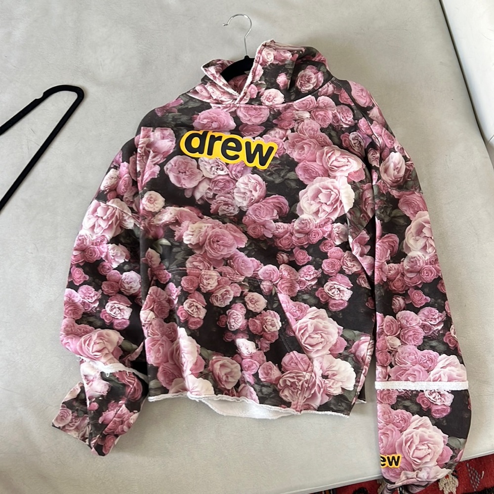 Drew house rose hoodie size M